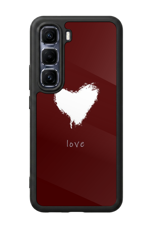 Infinix Hot 60 Pro Plus Uyumlu Kalp Love Tasarımlı Glossy Premium Kılıf