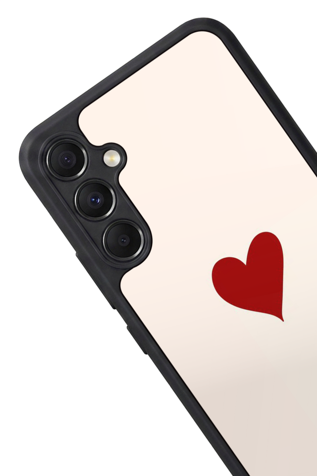 Samsung Galaxy A34 Uyumlu Kalp Love Tasarımlı Glossy Premium Kılıf