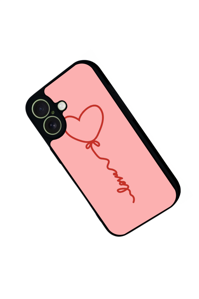 iPhone 17 Uyumlu Kalp Love Tasarımlı Glossy Premium Kılıf