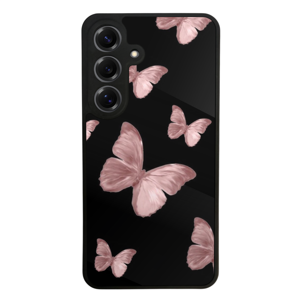 Samsung Galaxy S25 Uyumlu Kelebek Tasarımlı Glossy Premium Kılıf