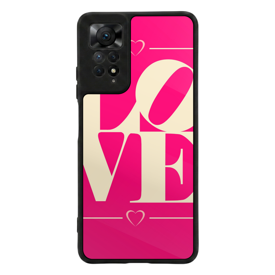 Xiaomi Redmi Note 12 Pro Uyumlu Love Tasarımlı Glossy Premium Kılıf