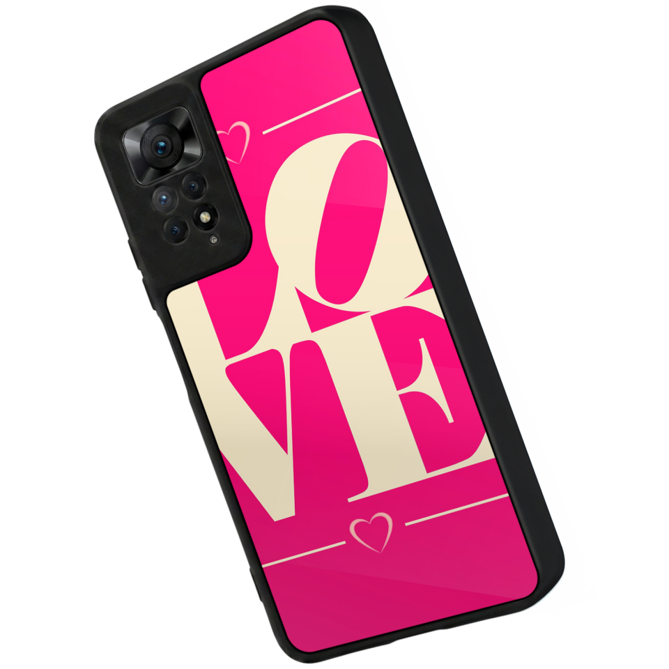 Xiaomi Redmi Note 12 Pro Uyumlu Love Tasarımlı Glossy Premium Kılıf