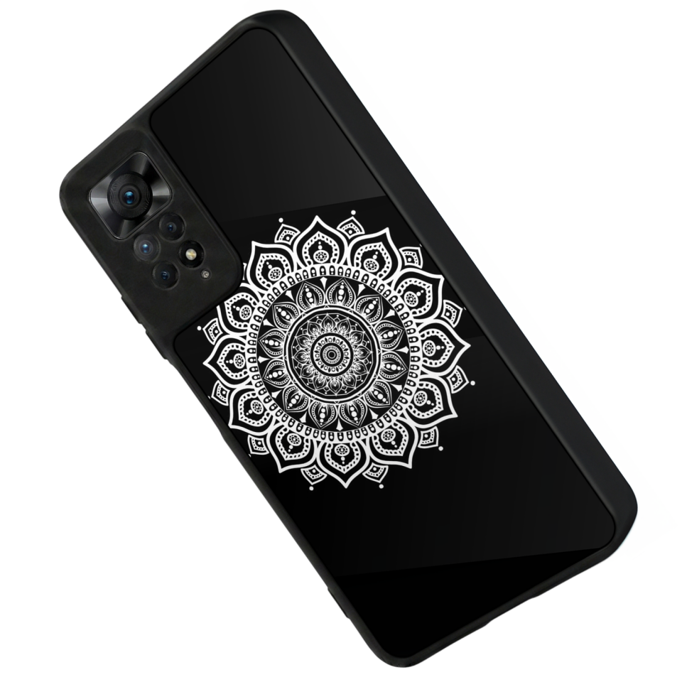 Xiaomi Redmi Note 12 Pro Uyumlu Mandala Tasarımlı Glossy Premium Kılıf