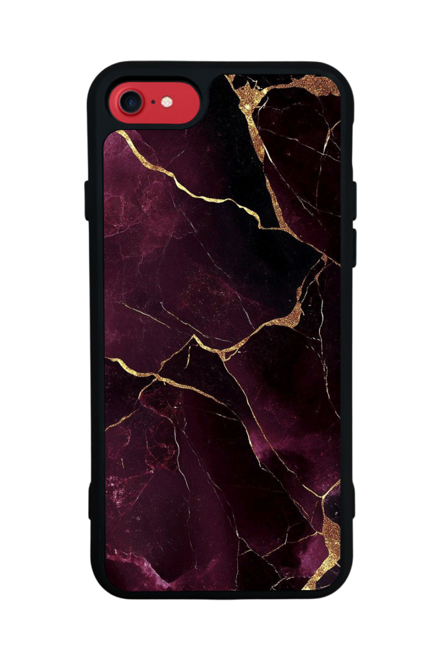 iPhone 7 Uyumlu Mermer Marble Tasarımlı Glossy Premium Kılıf