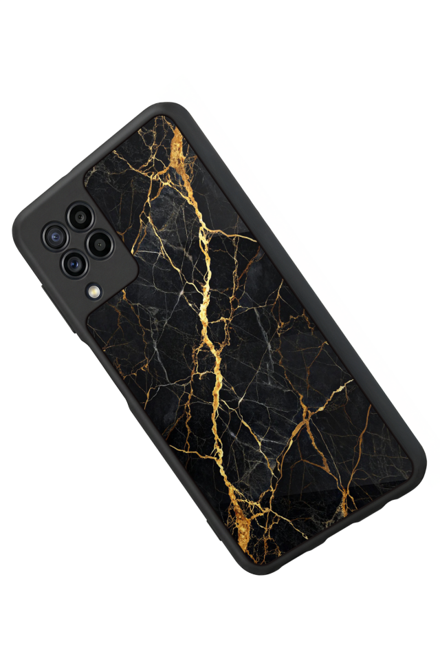 Samsung Galaxy M32 Uyumlu Mermer Marble Tasarımlı Glossy Premium Kılıf