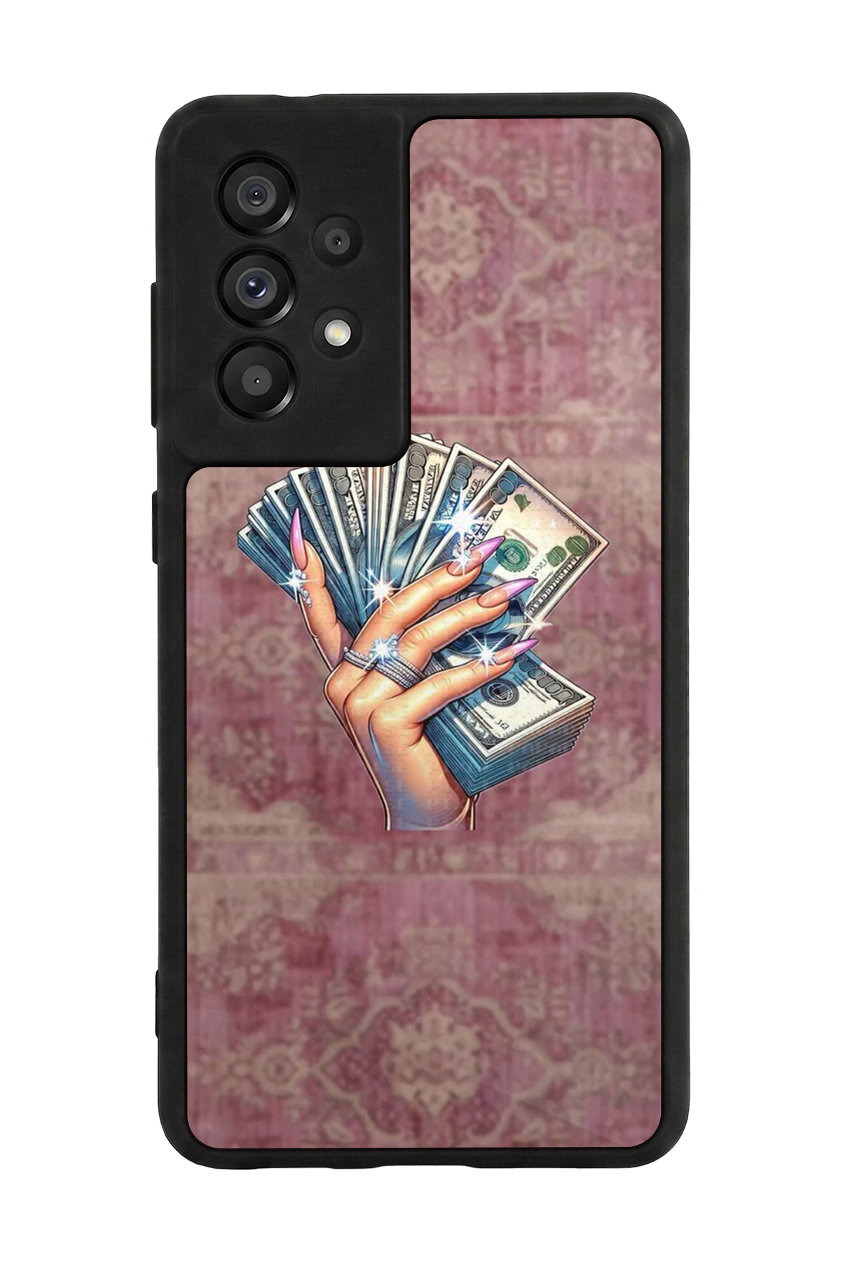 Samsung Galaxy A73 Uyumlu Money Para Tasarımlı Glossy Premium Kılıf