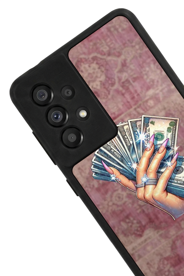 Samsung Galaxy A73 Uyumlu Money Para Tasarımlı Glossy Premium Kılıf