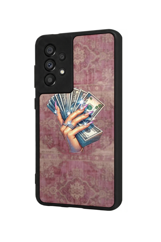 Samsung Galaxy A73 Uyumlu Money Para Tasarımlı Glossy Premium Kılıf