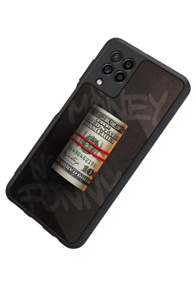 Samsung Galaxy M22 Uyumlu Para Tasarımlı Glossy Premium Kılıf