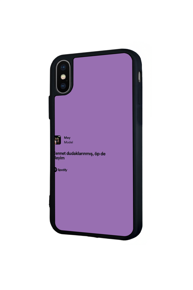 iPhone XS Max Uyumlu Sarki Sozleri Tasarımlı Glossy Premium Kılıf