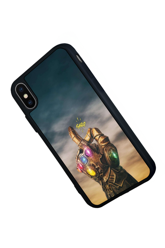 iPhone X/ XS Uyumlu Thanos Tasarımlı Glossy Premium Kılıf