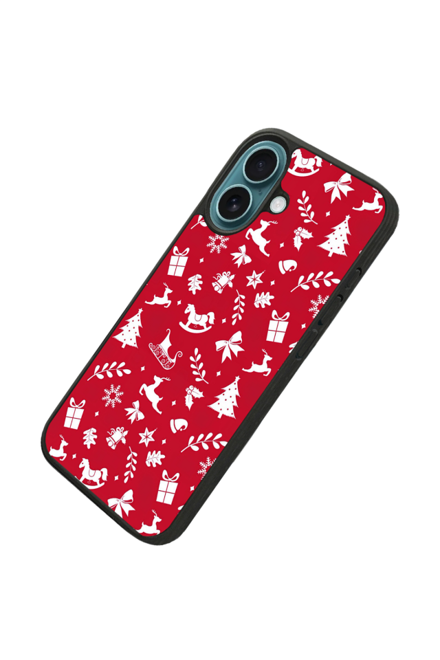 iPhone 16 Uyumlu Yilbasi Christmas Tasarımlı Glossy Premium Kılıf