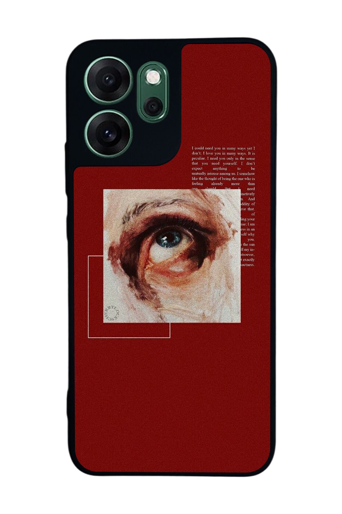Oppo Reno 14F Uyumlu Kirmizi Tasarımlı Glossy Premium Kılıf