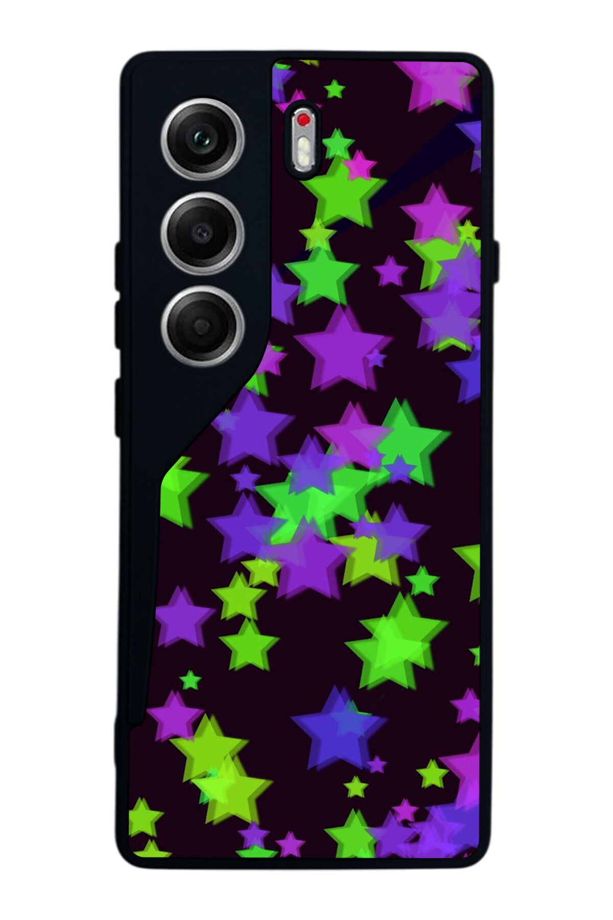 Tecno Camon 40 Uyumlu Retro Yildizlar Tasarımlı Glossy Premium Kılıf