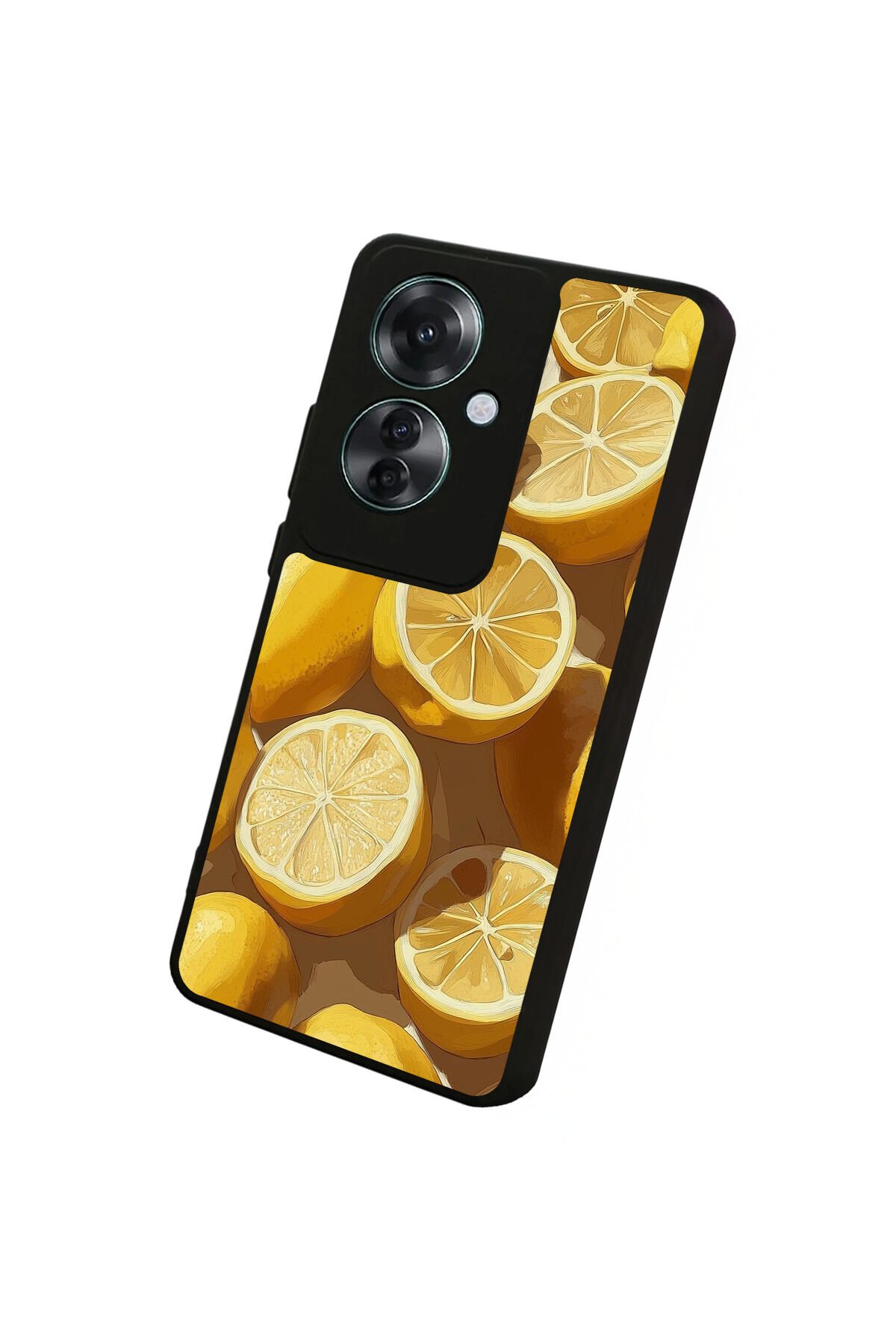 Oppo Reno 11F Uyumlu Limon Tasarımlı Glossy Premium Kılıf
