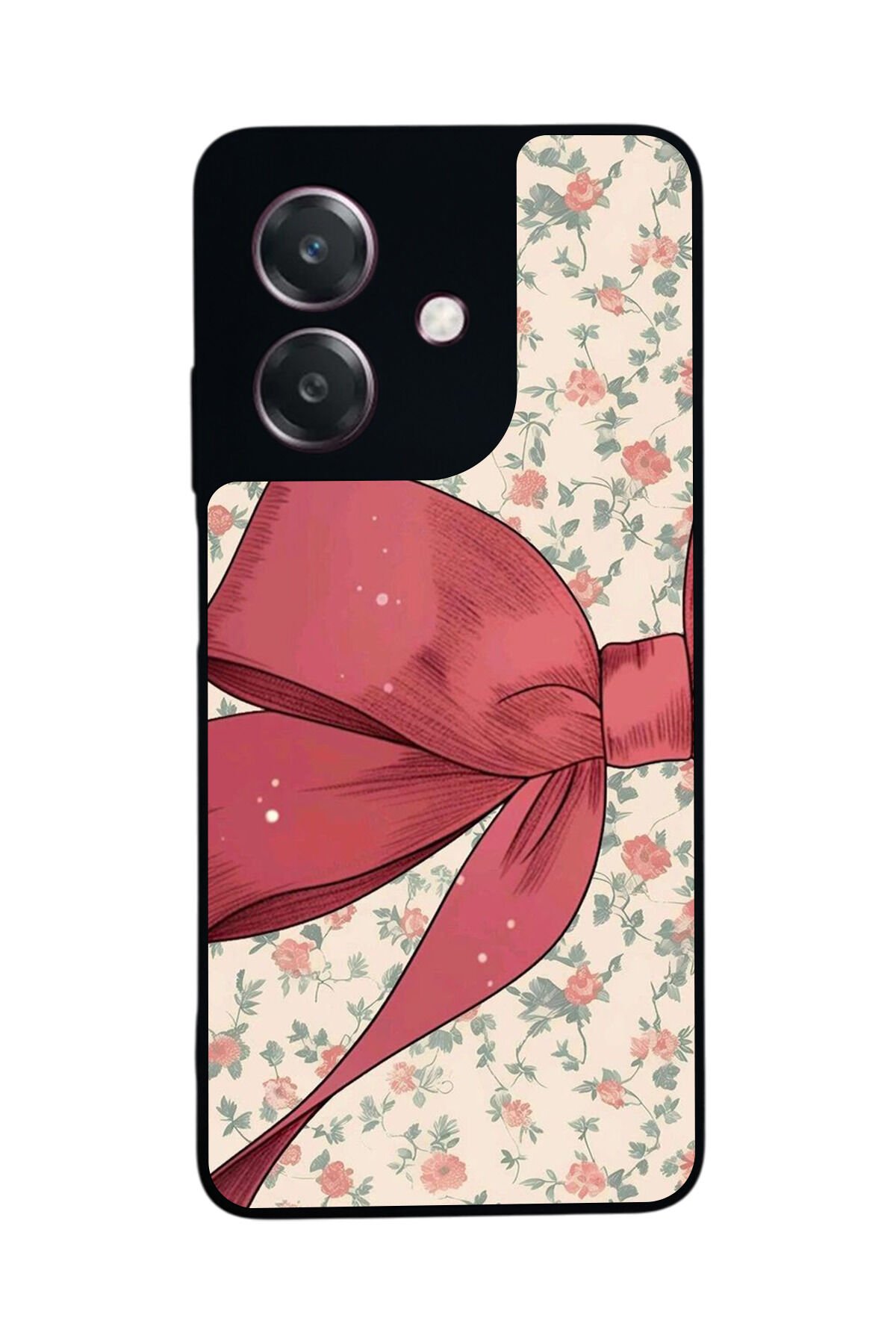 Oppo A3 5G Uyumlu Kurdele Tasarımlı Glossy Premium Kılıf