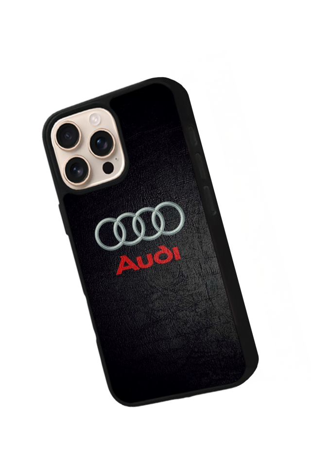 iPhone 16 Pro Uyumlu Audi Tasarımlı Glossy Premium Kılıf