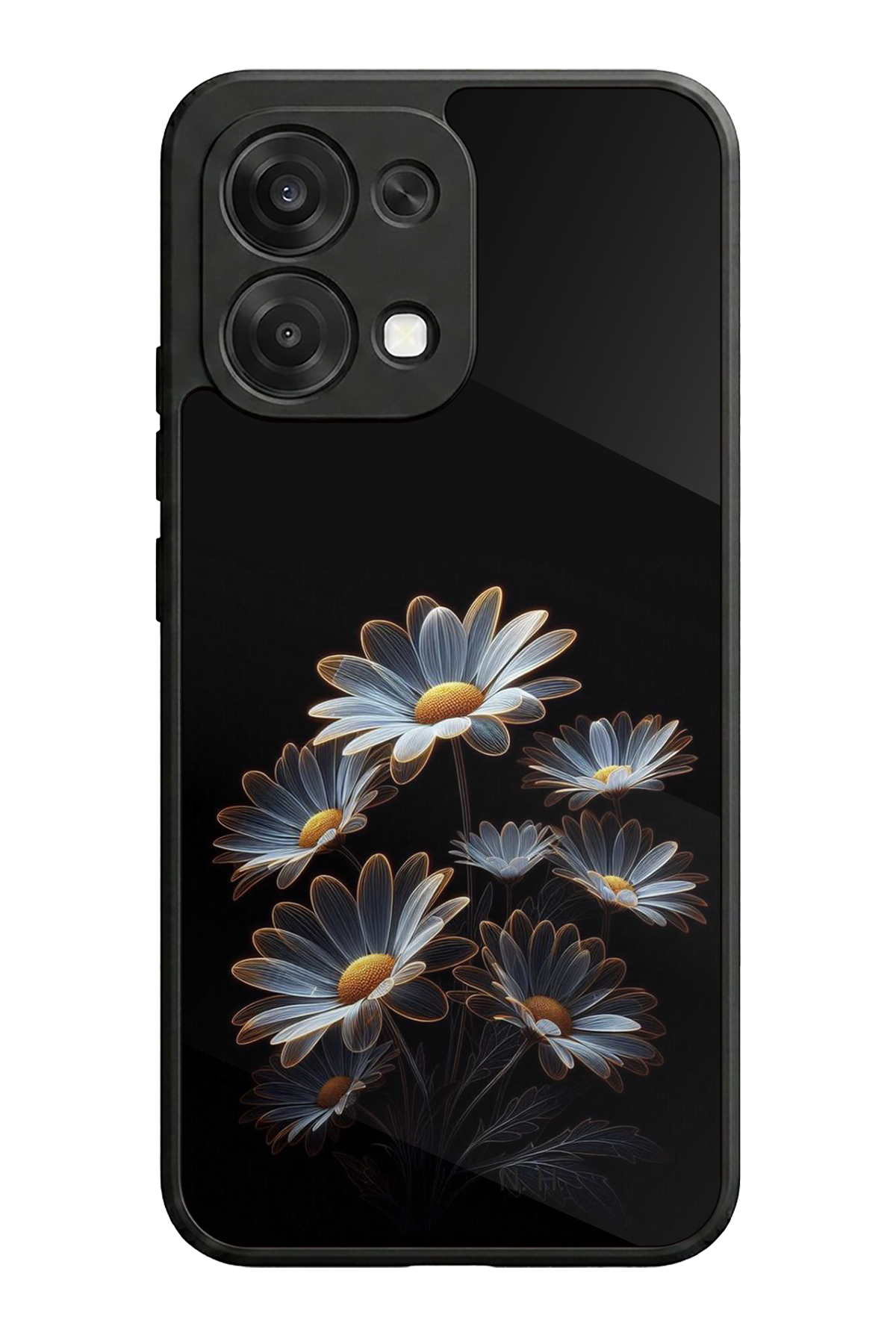 Oppo A6 Pro Uyumlu Cicek Tasarımlı Glossy Premium Kılıf