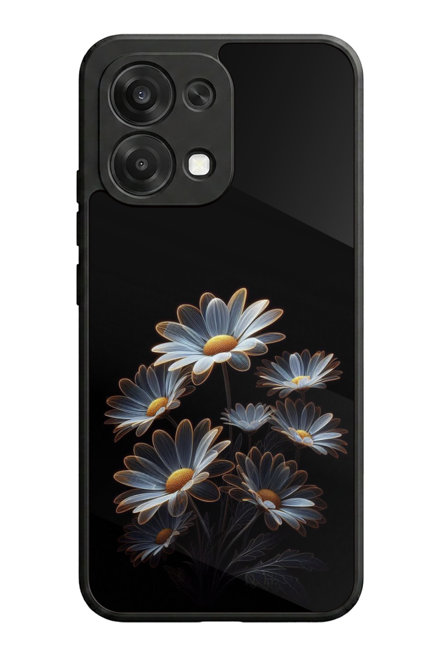 Oppo A6 Pro Uyumlu Cicek Tasarımlı Glossy Premium Kılıf