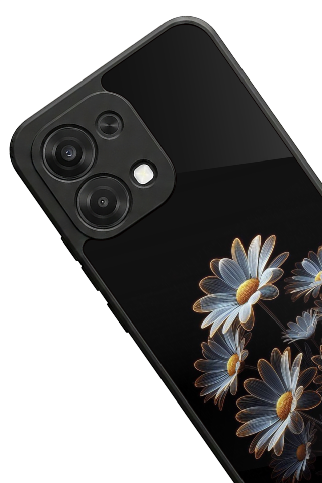 Oppo A6 Pro Uyumlu Cicek Tasarımlı Glossy Premium Kılıf