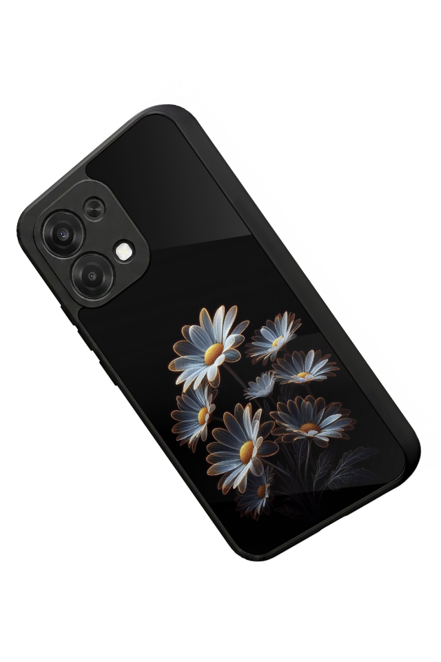 Oppo A6 Pro Uyumlu Cicek Tasarımlı Glossy Premium Kılıf