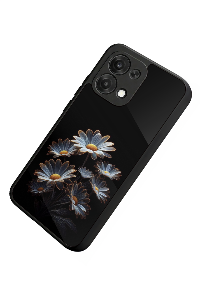 Oppo A6 Pro Uyumlu Cicek Tasarımlı Glossy Premium Kılıf