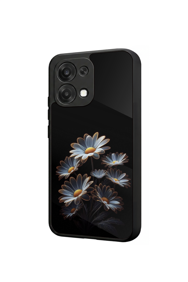 Oppo A6 Pro Uyumlu Cicek Tasarımlı Glossy Premium Kılıf