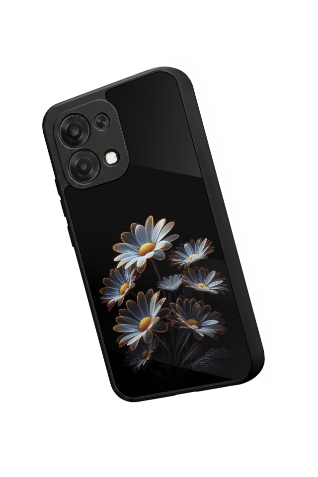 Oppo A6 Pro Uyumlu Cicek Tasarımlı Glossy Premium Kılıf