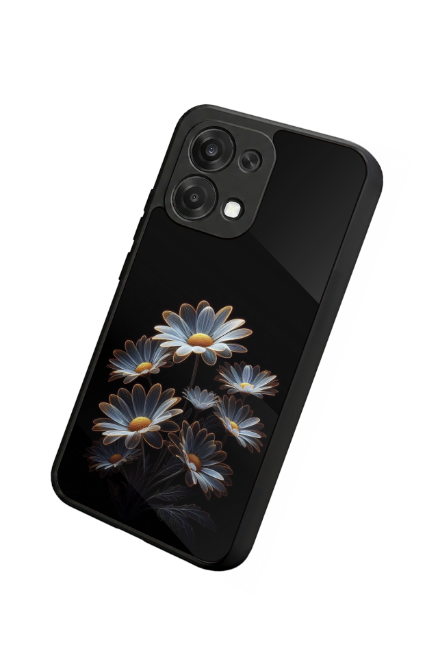 Oppo A6 Pro Uyumlu Cicek Tasarımlı Glossy Premium Kılıf