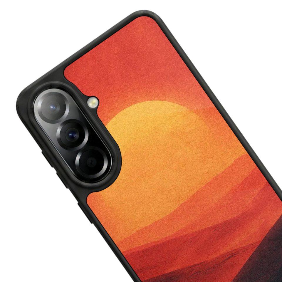 Samsung Galaxy A57 Uyumlu Güneş Tasarımlı Glossy Premium Kılıf