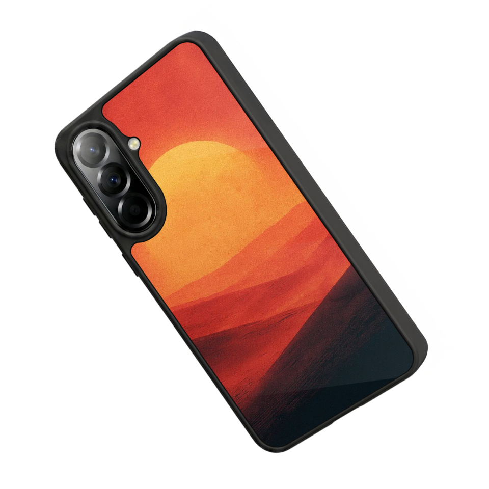 Samsung Galaxy A57 Uyumlu Güneş Tasarımlı Glossy Premium Kılıf