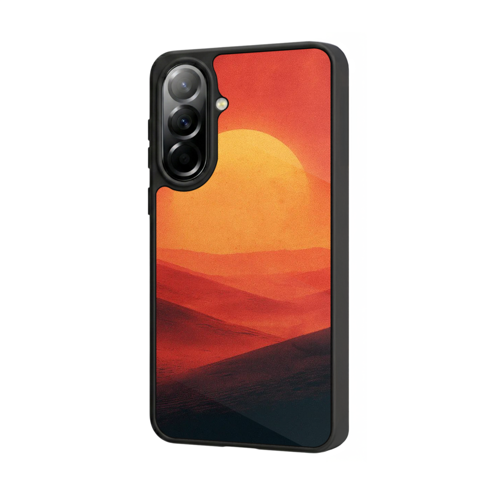 Samsung Galaxy A57 Uyumlu Güneş Tasarımlı Glossy Premium Kılıf