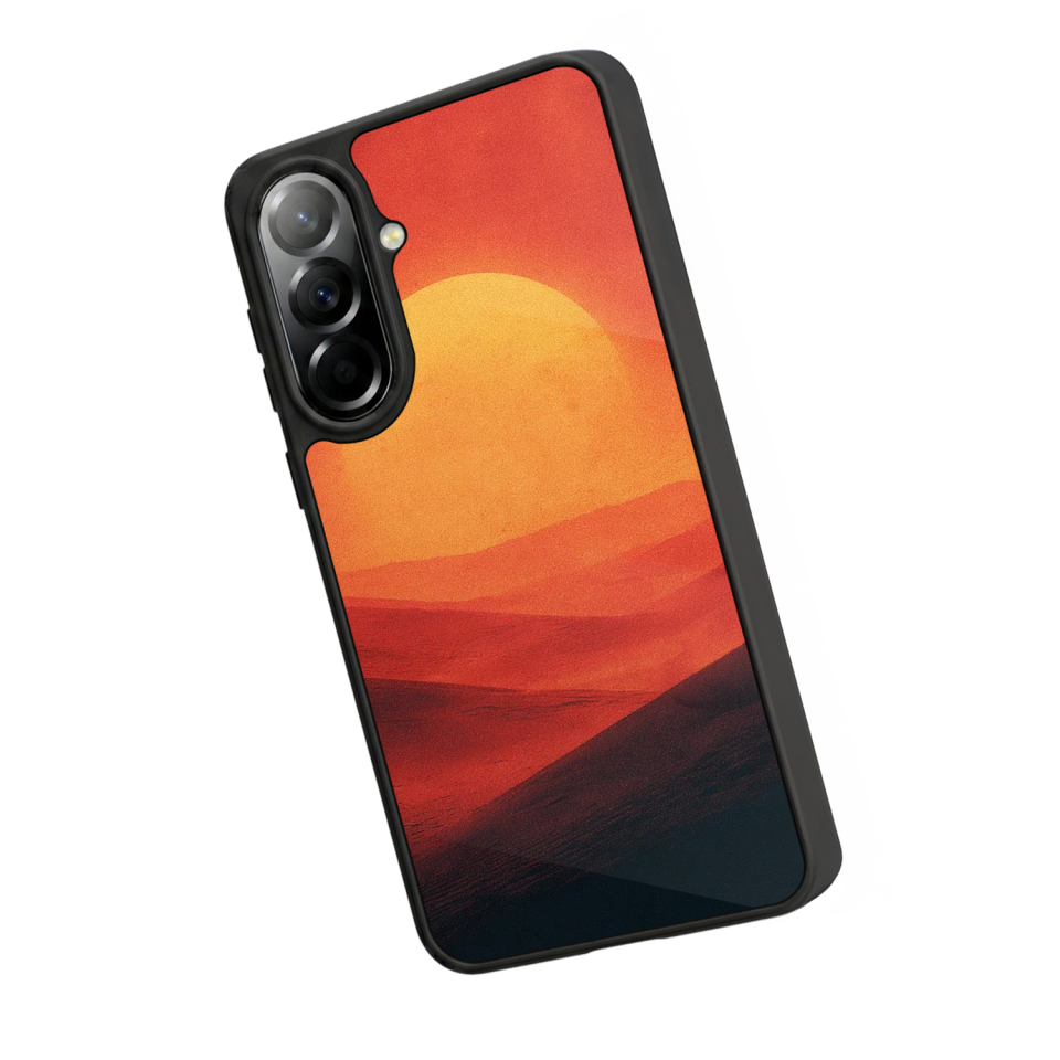 Samsung Galaxy A57 Uyumlu Güneş Tasarımlı Glossy Premium Kılıf