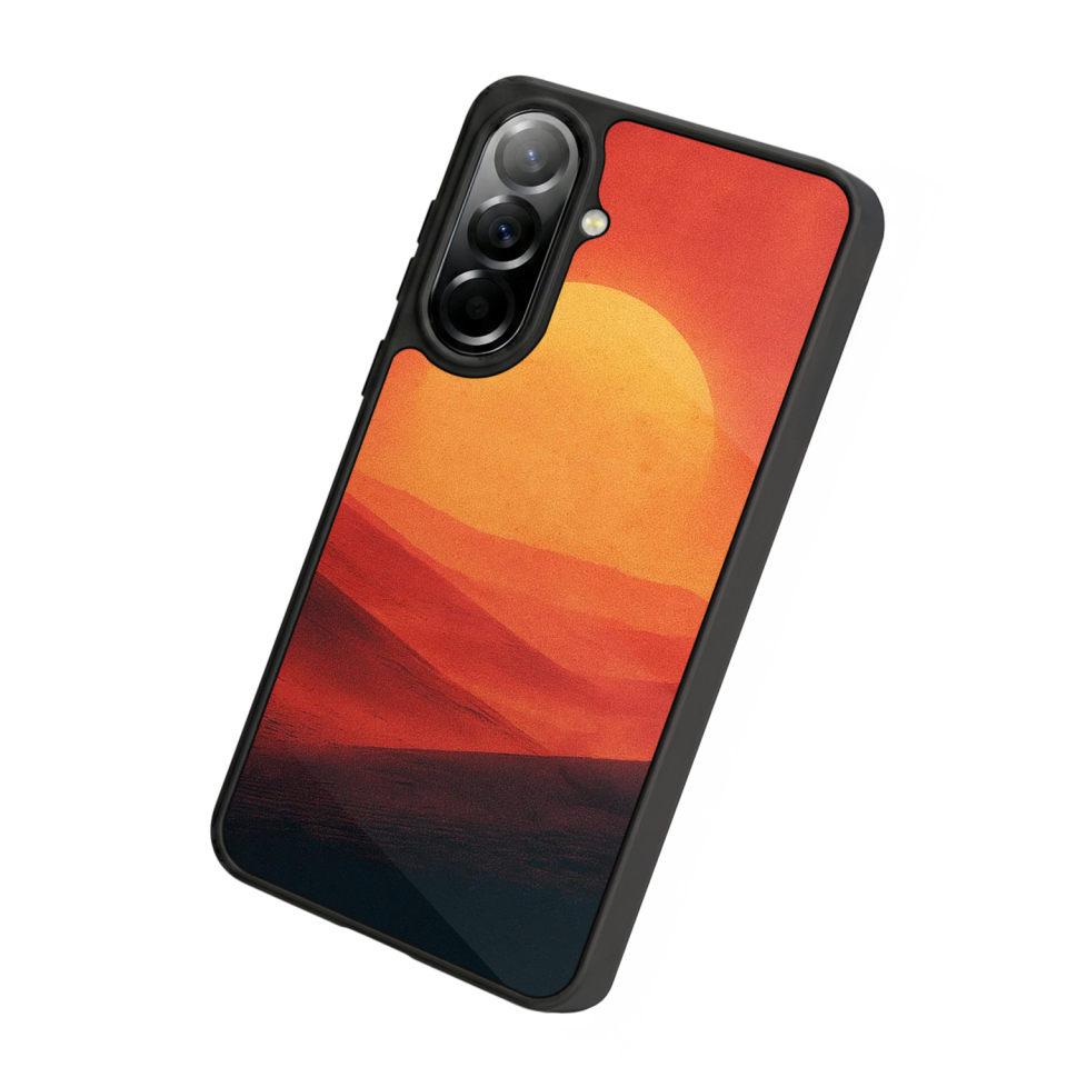 Samsung Galaxy A57 Uyumlu Güneş Tasarımlı Glossy Premium Kılıf