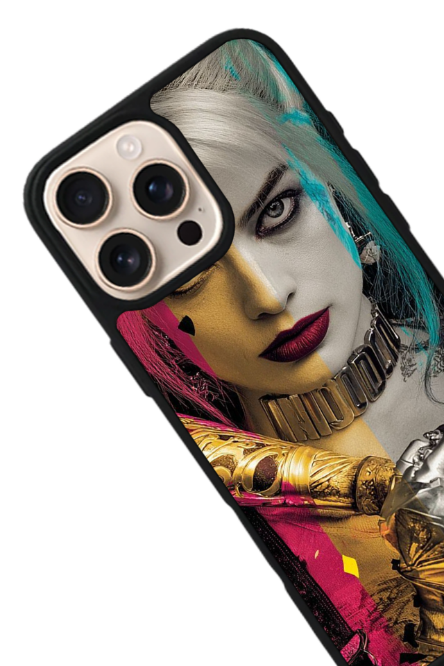 iPhone 15 Pro Uyumlu HarleyQueen Tasarımlı Glossy Premium Kılıf