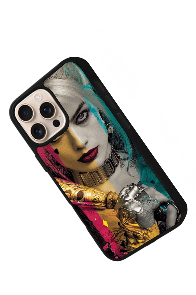 iPhone 15 Pro Uyumlu HarleyQueen Tasarımlı Glossy Premium Kılıf