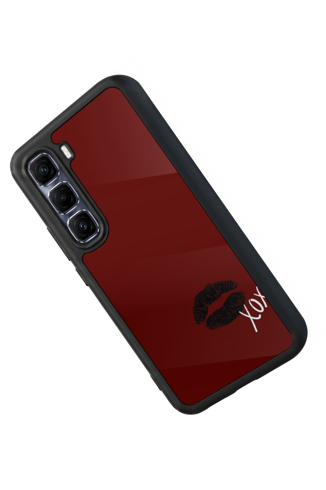 Infinix Hot 60 Pro Plus Uyumlu Kalp Love Tasarımlı Glossy Premium Kılıf