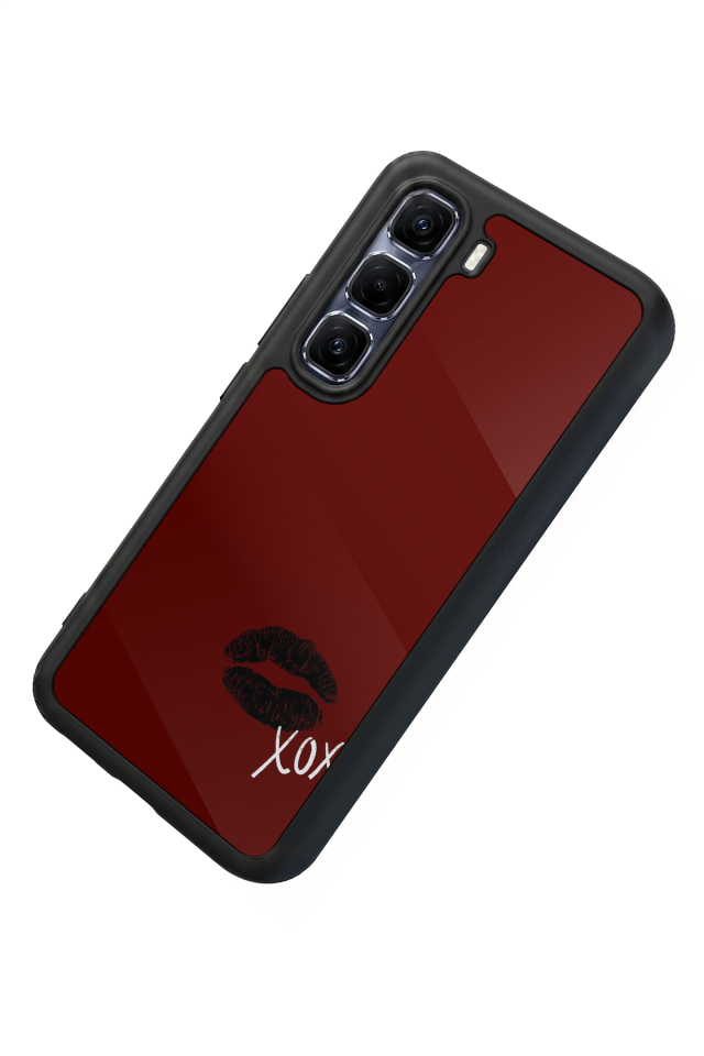 Infinix Hot 60 Pro Plus Uyumlu Kalp Love Tasarımlı Glossy Premium Kılıf