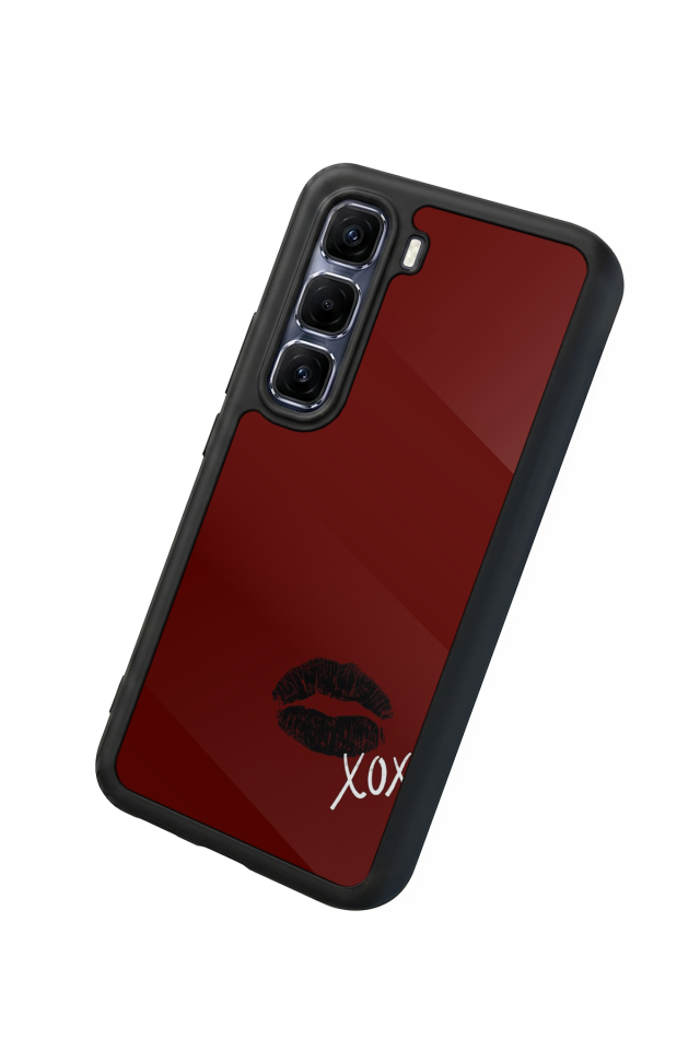 Infinix Hot 60 Pro Plus Uyumlu Kalp Love Tasarımlı Glossy Premium Kılıf