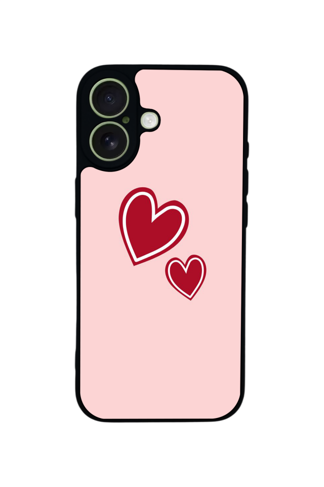 iPhone 17 Uyumlu Kalp Love Tasarımlı Glossy Premium Kılıf