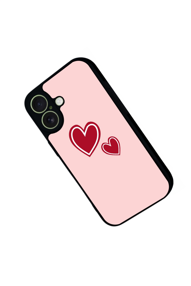 iPhone 17 Uyumlu Kalp Love Tasarımlı Glossy Premium Kılıf