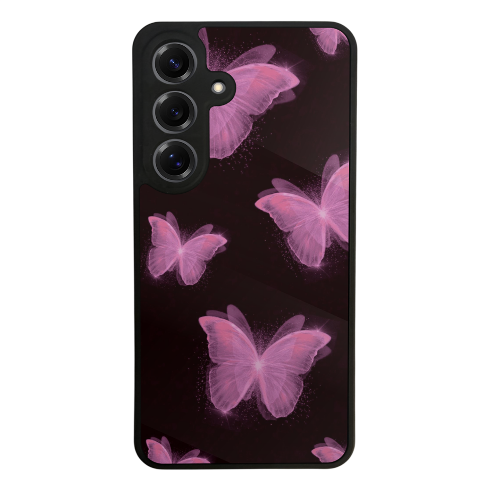 Samsung Galaxy S25 Uyumlu Kelebek Tasarımlı Glossy Premium Kılıf