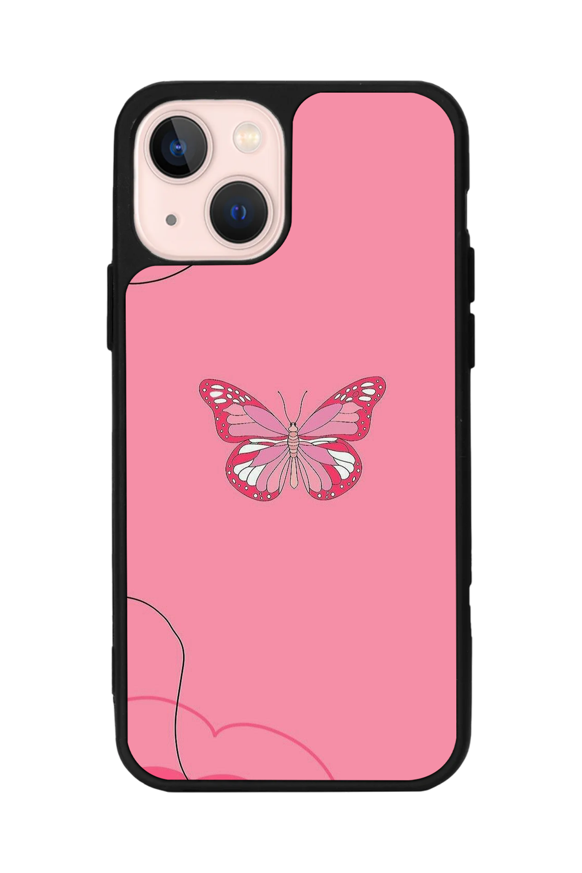 iPhone 15 Plus Uyumlu Kelebek Tasarımlı Glossy Premium Kılıf