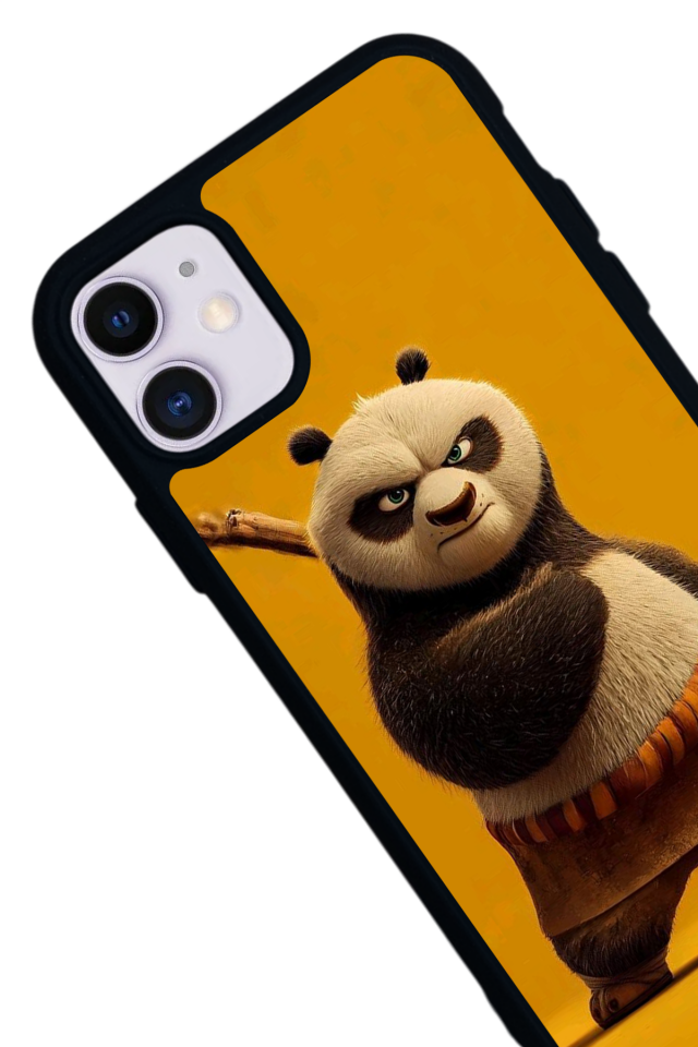 iPhone 11 Uyumlu Kung Fu Panda Tasarımlı Glossy Premium Kılıf