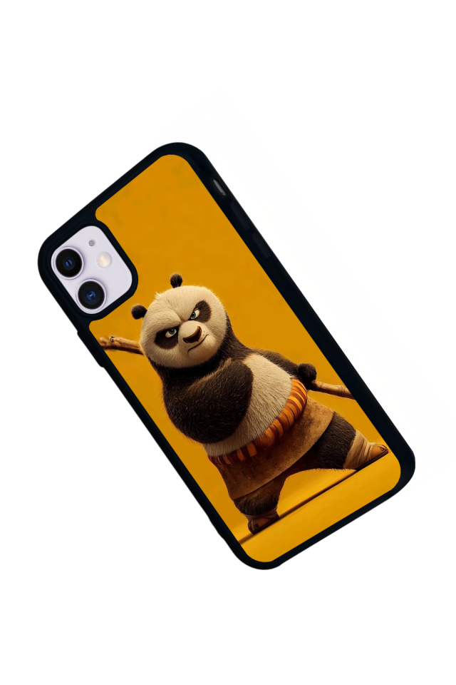 iPhone 11 Uyumlu Kung Fu Panda Tasarımlı Glossy Premium Kılıf