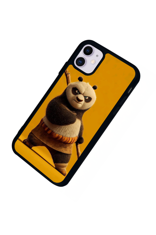 iPhone 11 Uyumlu Kung Fu Panda Tasarımlı Glossy Premium Kılıf