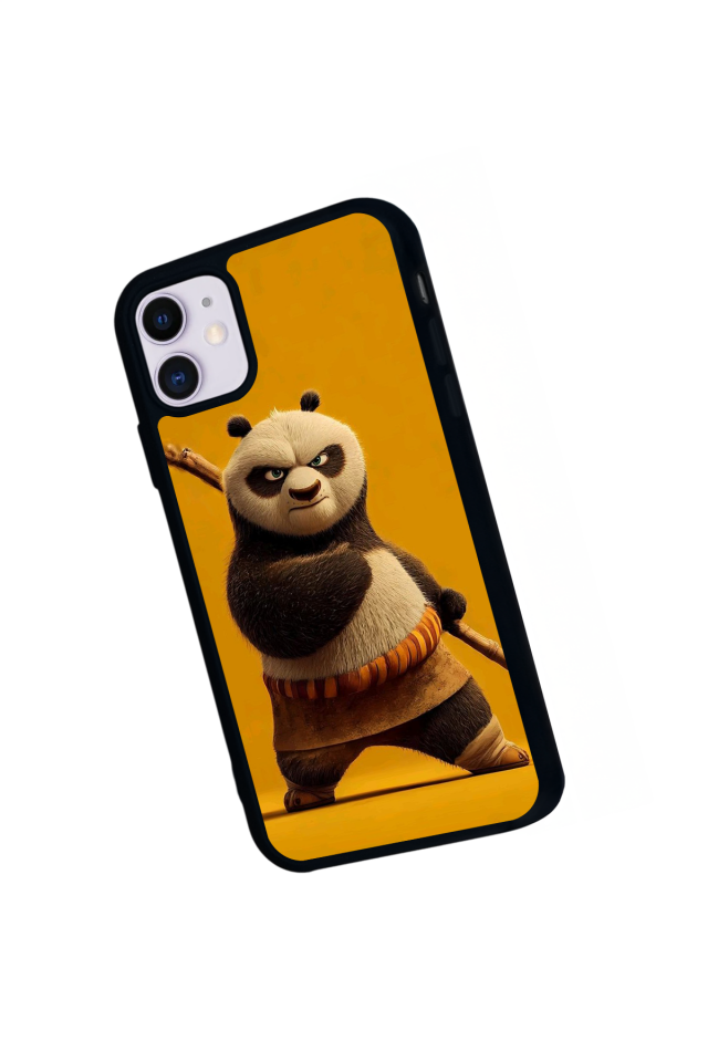 iPhone 11 Uyumlu Kung Fu Panda Tasarımlı Glossy Premium Kılıf