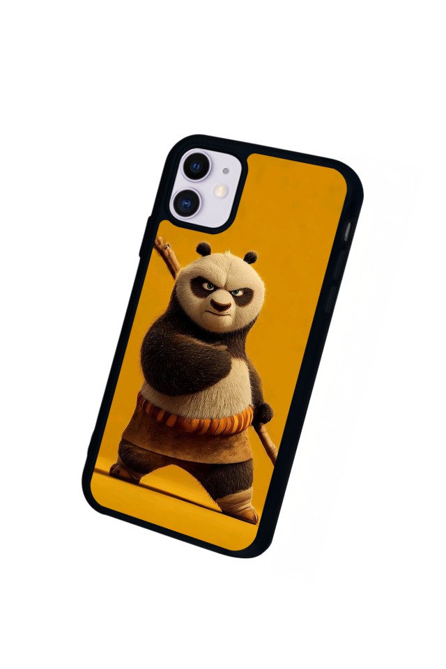 iPhone 11 Uyumlu Kung Fu Panda Tasarımlı Glossy Premium Kılıf