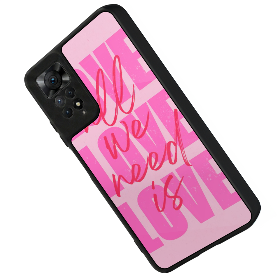 Xiaomi Redmi Note 12 Pro Uyumlu Love Tasarımlı Glossy Premium Kılıf