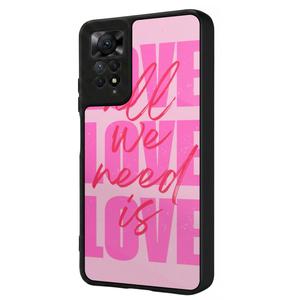 Xiaomi Redmi Note 12 Pro Uyumlu Love Tasarımlı Glossy Premium Kılıf